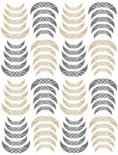 Nagelsticker - Aufkleber selbstklebend - Nail Sticker - gold French